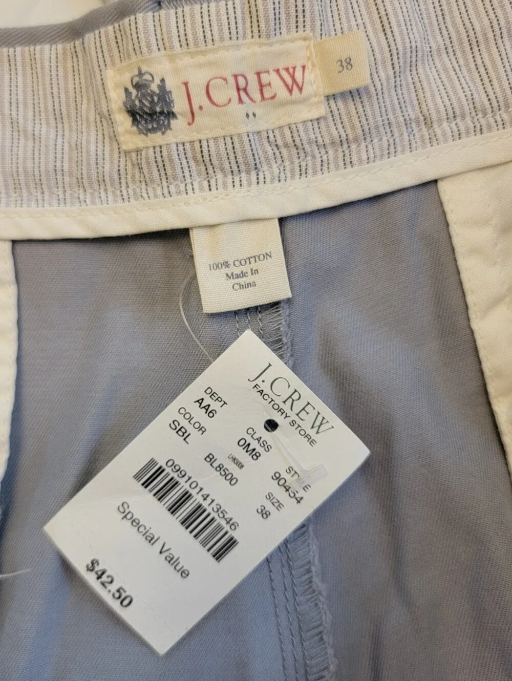 J. Crew Light Blue Athletic Men's Shorts
